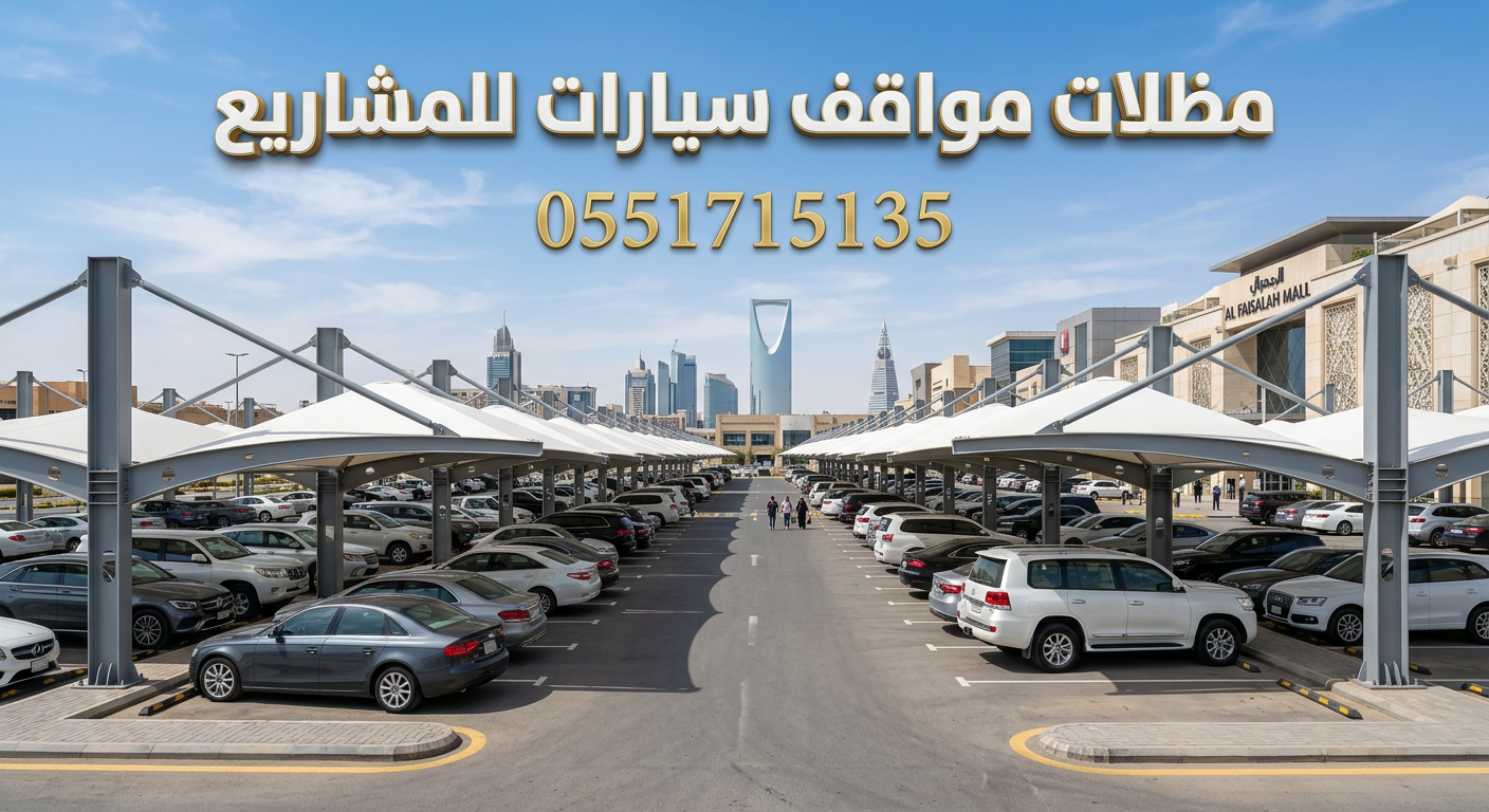 مشاريع تركيب مظلات مواقف سيارات بالرياض للشركات