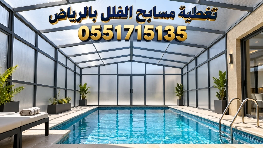 تغطية مسابح الفلل بالرياض لحماية الأطفال