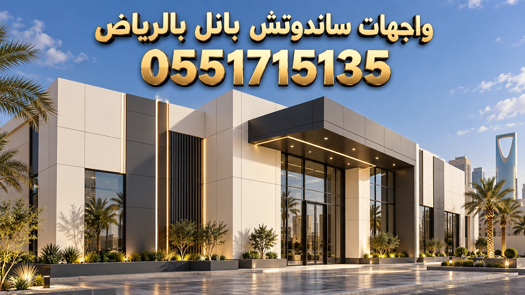 واجهات ساندوتش بانل بالرياض حديثة وديكورية