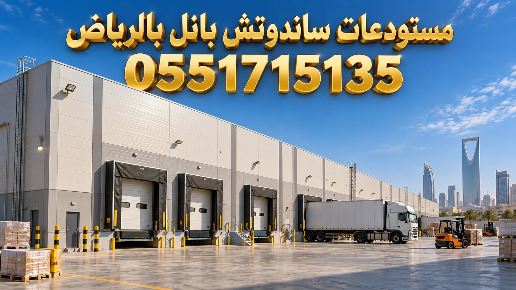 مستودعات ساندوتش بانل بالرياض معزولة ومطابقة للمواصفات
