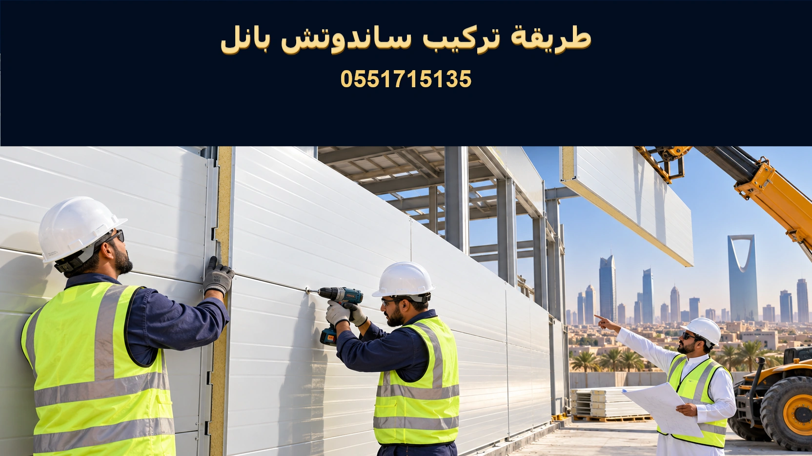 طريقة تركيب ساندوتش بانل باحترافية وهندسة دقيقة