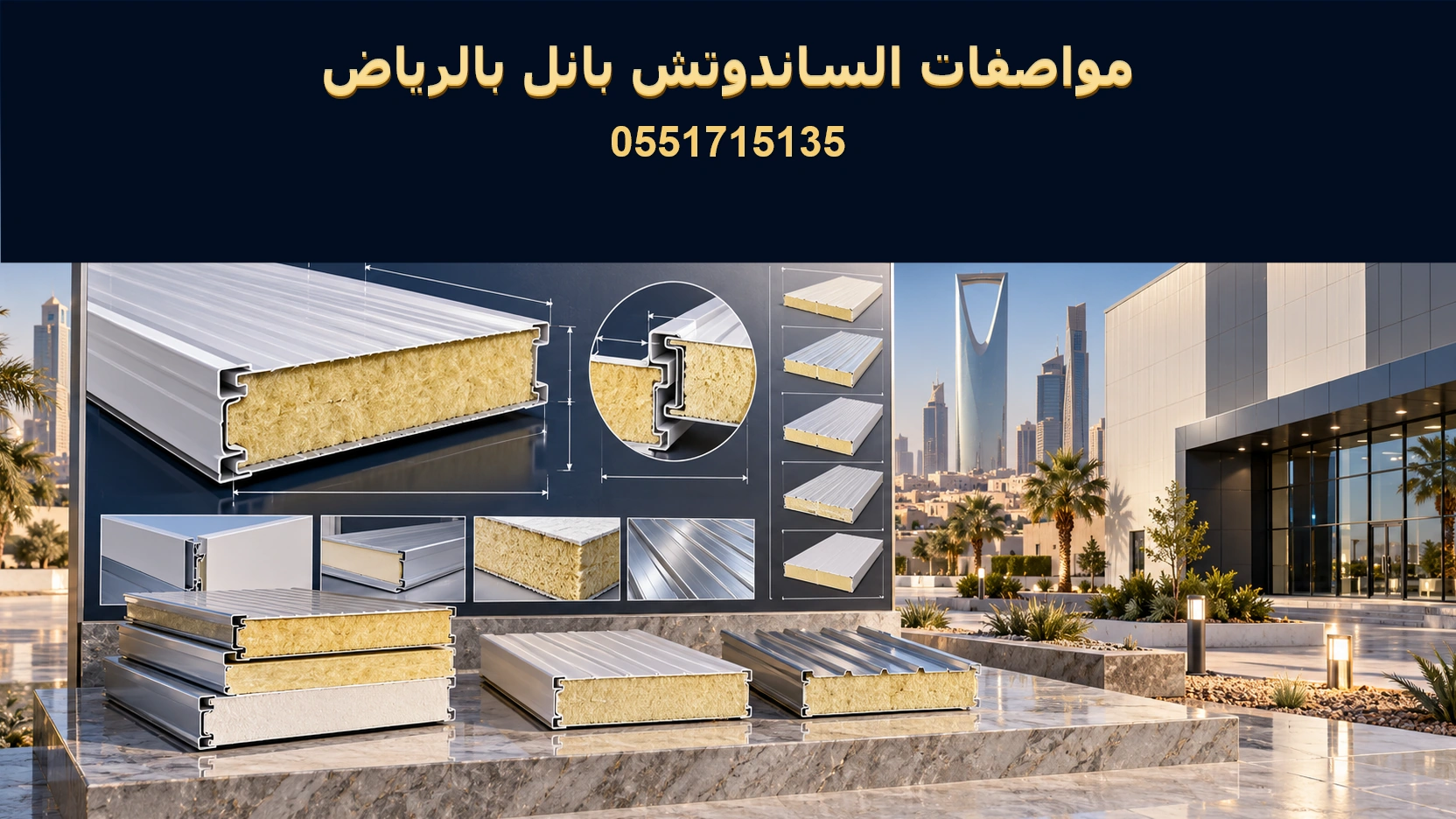 مواصفات الساندوتش بانل بالرياض المعتمدة كود البناء